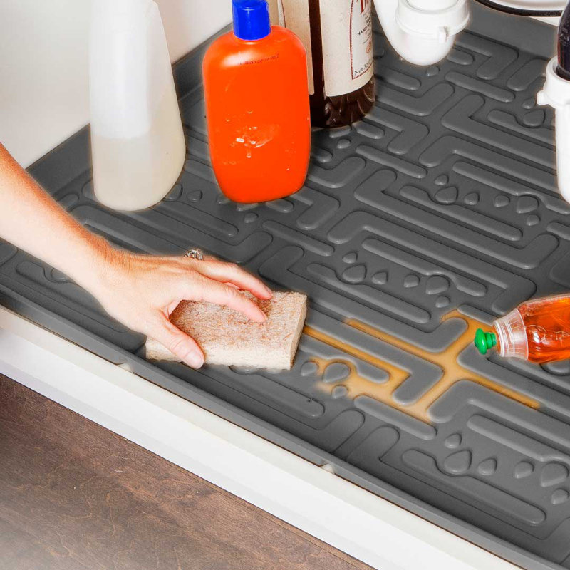 Xtreme Mats Under Sink Mat for Kitchen or Bath Flexible Drip